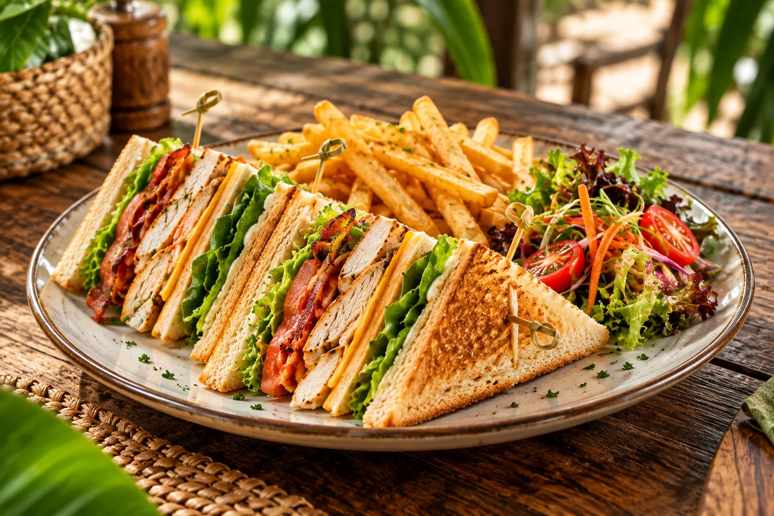 Club Sandwitch at Panpurie Little Garden Cafe, Koh Lanta